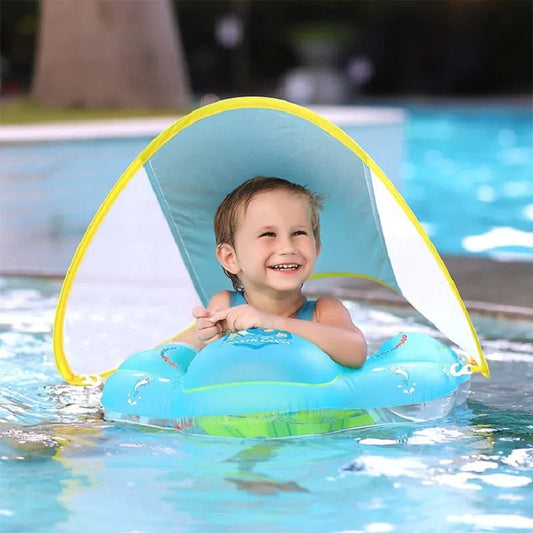 Güneşlikli Bebek Yüzme Botu